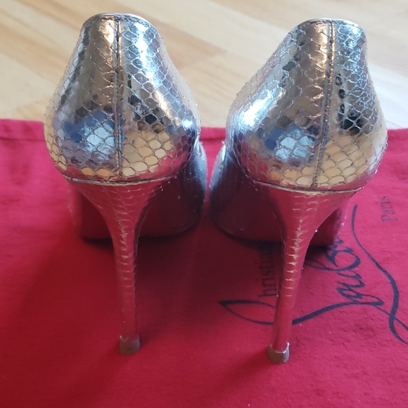 Christian louboutin python peep toe - Picture 5 of 8